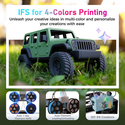 AD5X 3D Printer, Multi-Color Printer for Beginners Home DIY, 1Count, 8.7 X 8.7 X 8.7"